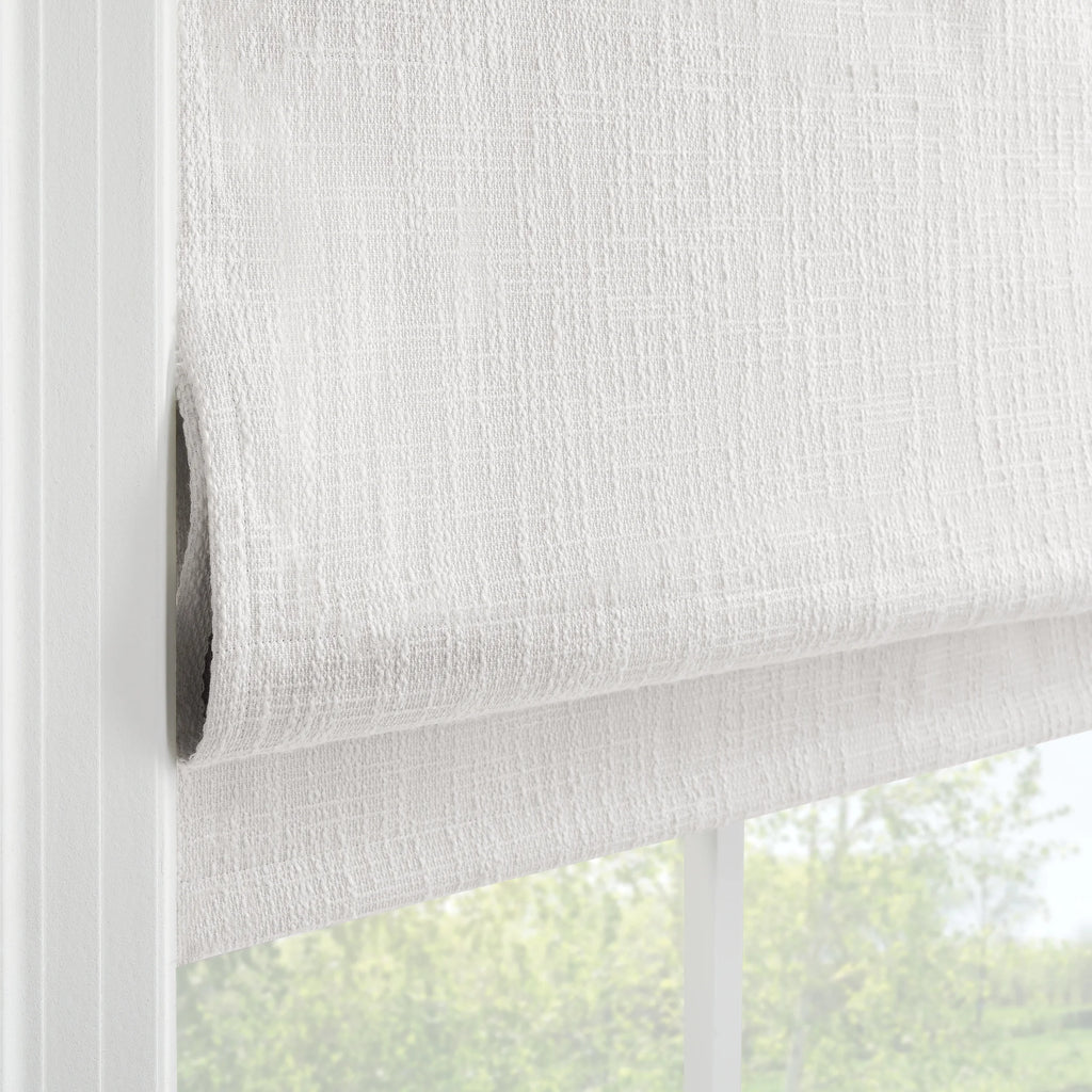 White 100% Blackout Roman Shade R367