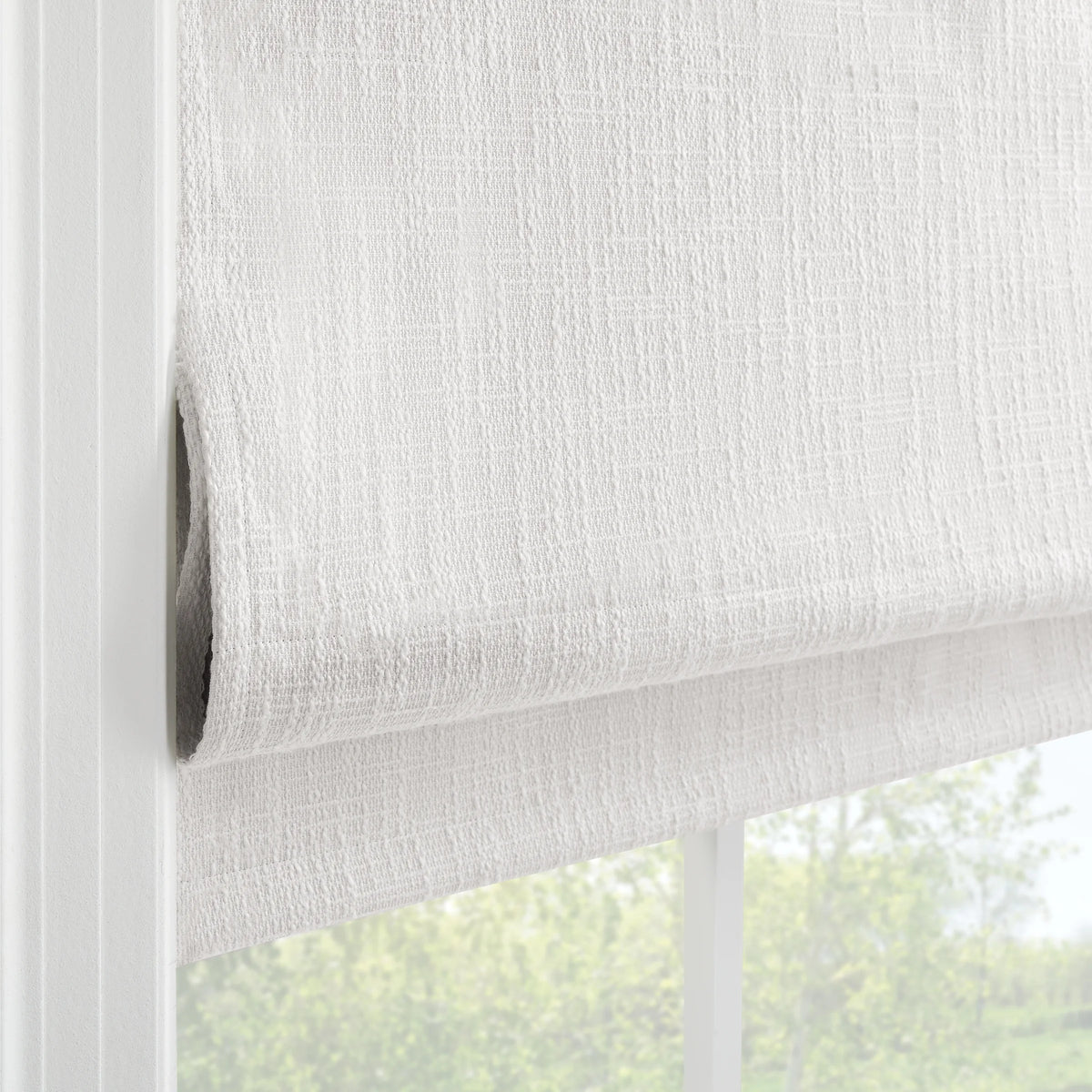 White 100% Blackout Roman Shade R367