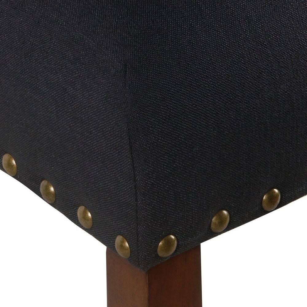 Deep Navy Nailhead Counter Stool C102539