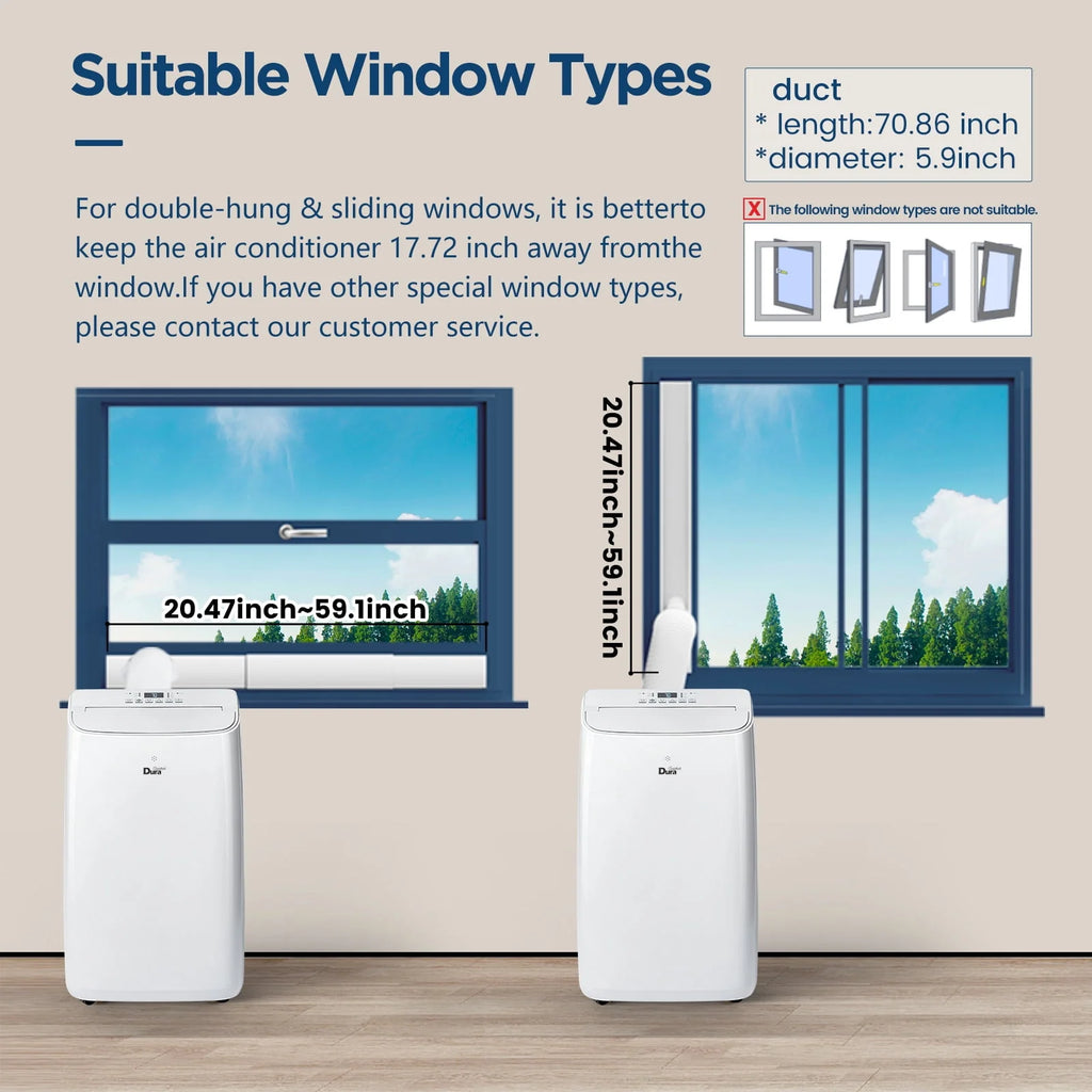 White Portable Air Conditioner, Dehumidifier, Fan F176