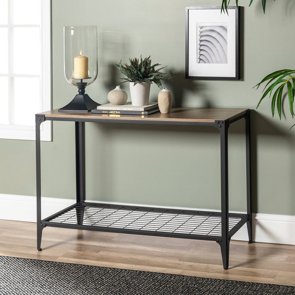 Rustic Wood Sofa Entry Table H162
