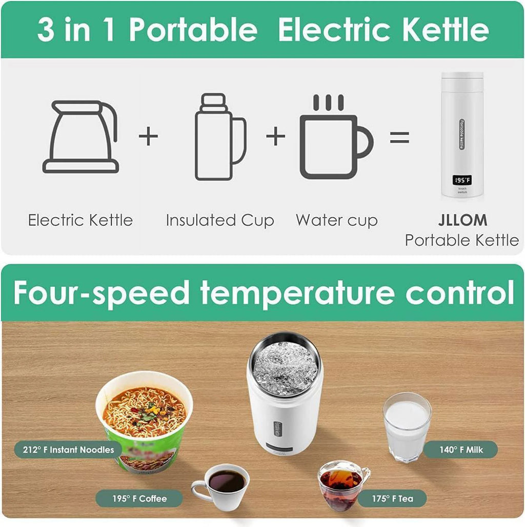 Electric Kettle 380ml Portable Thermal Cup J27448