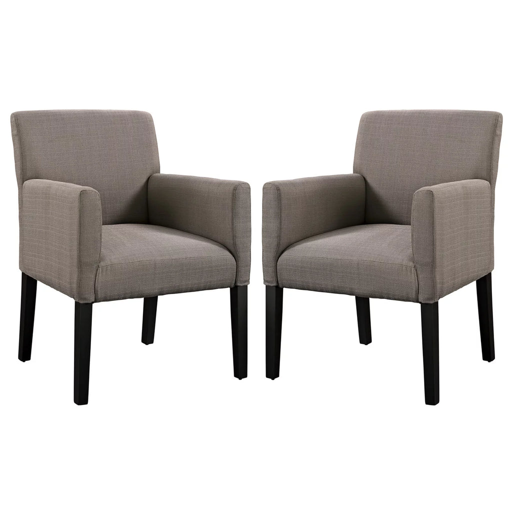 Gray Armchair Set of Two S146881
