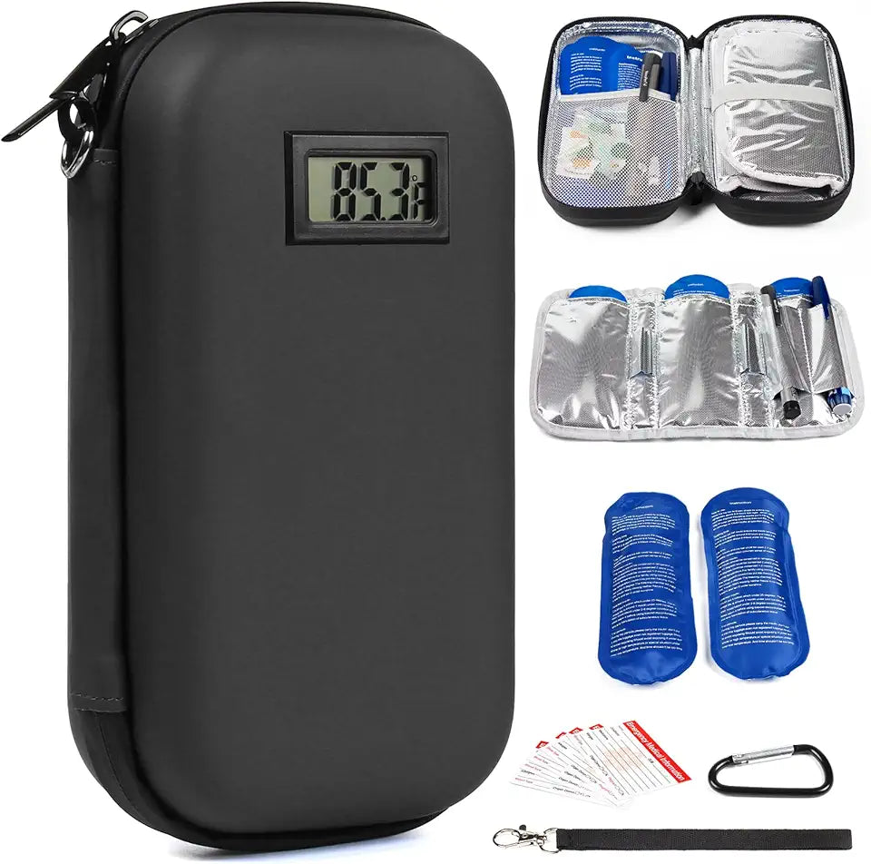 Insulated Diabetic Medication Cooler with Ice Pack E148