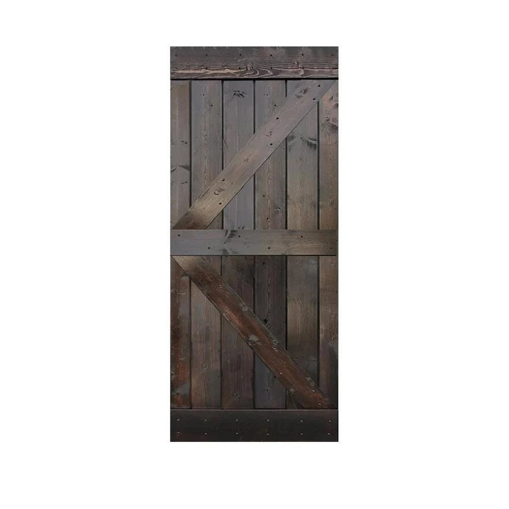 Knotty Pine Solid Wood Interior Barn Door Slab D24209