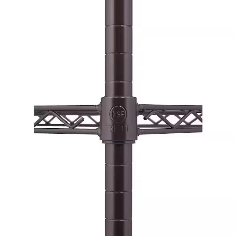 Dark Bronze 4-Tier Steel Wire Shelving Unit with Liners Z834
