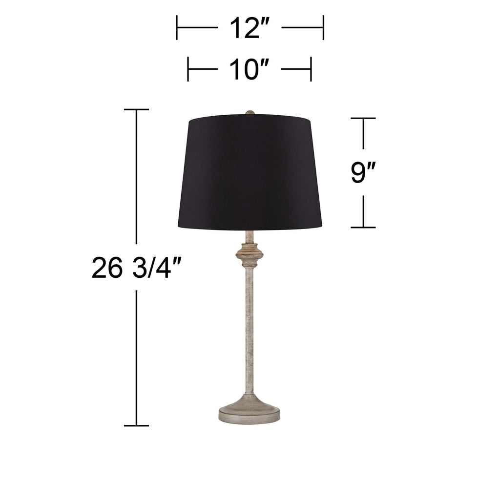 Set of 2 Beige Wood Table Lamps I70822