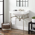 Console Sink with Brass Stand Q664748