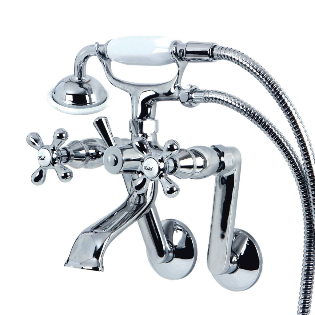 Brushed Nickel Clawfoot Tub Faucet with Hand Shower V99826
