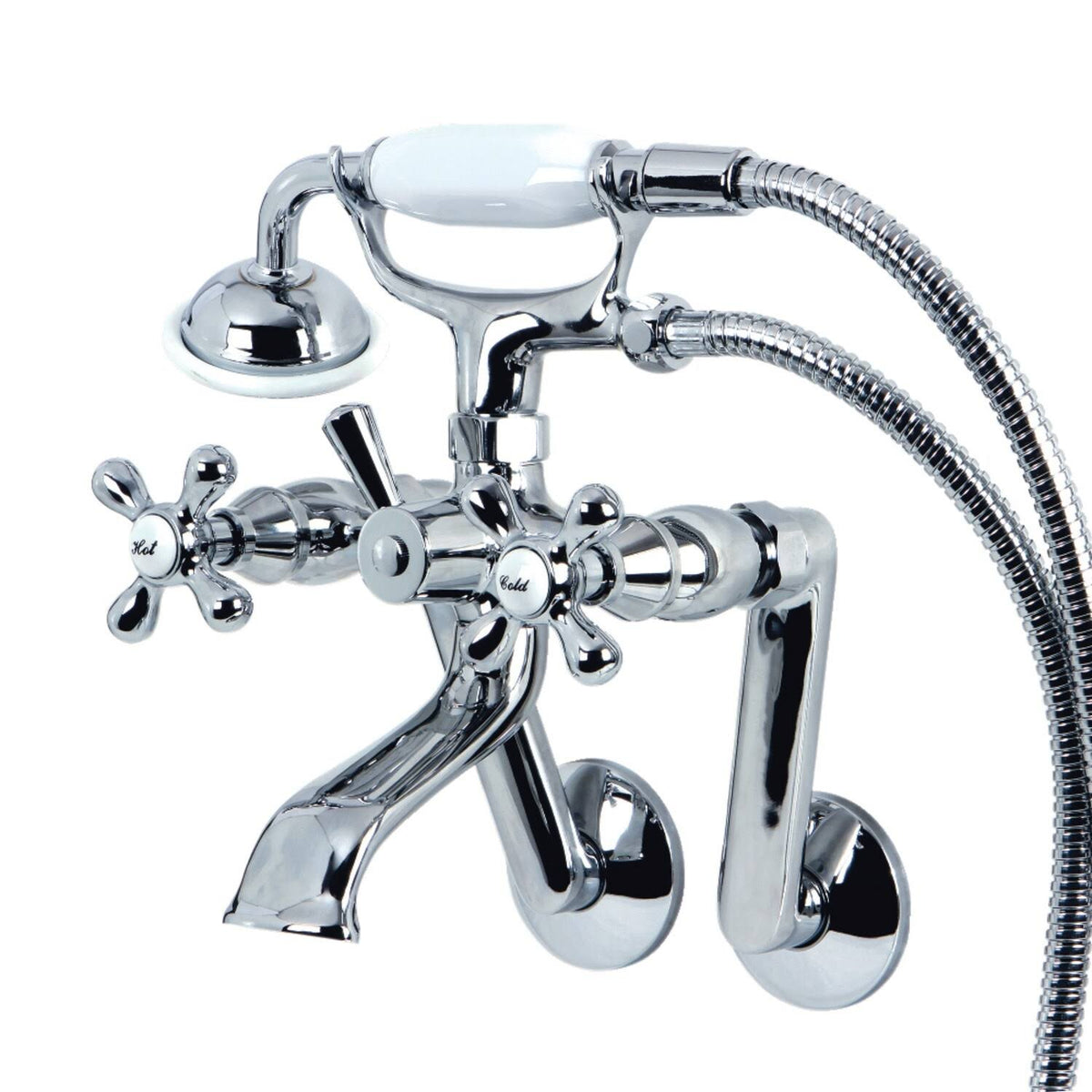 Brushed Nickel Clawfoot Tub Faucet with Hand Shower V99826