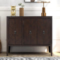 Antique Brown Wooden Accent Storage Cabinet with Adjustable Shelf O147