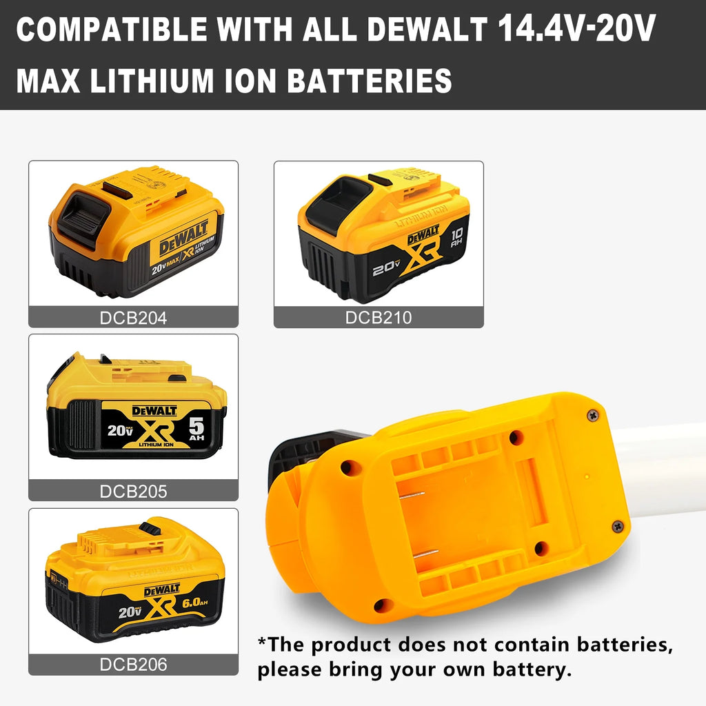 360° Outdoor Camping Lantern with Hooks, 26W 2000LM, for Dewalt 20V Li-ion Battery A18009