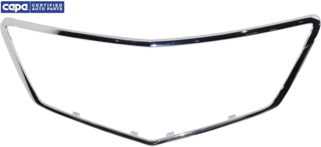 Chrome Plastic Grille Assembly with Clips W16419
