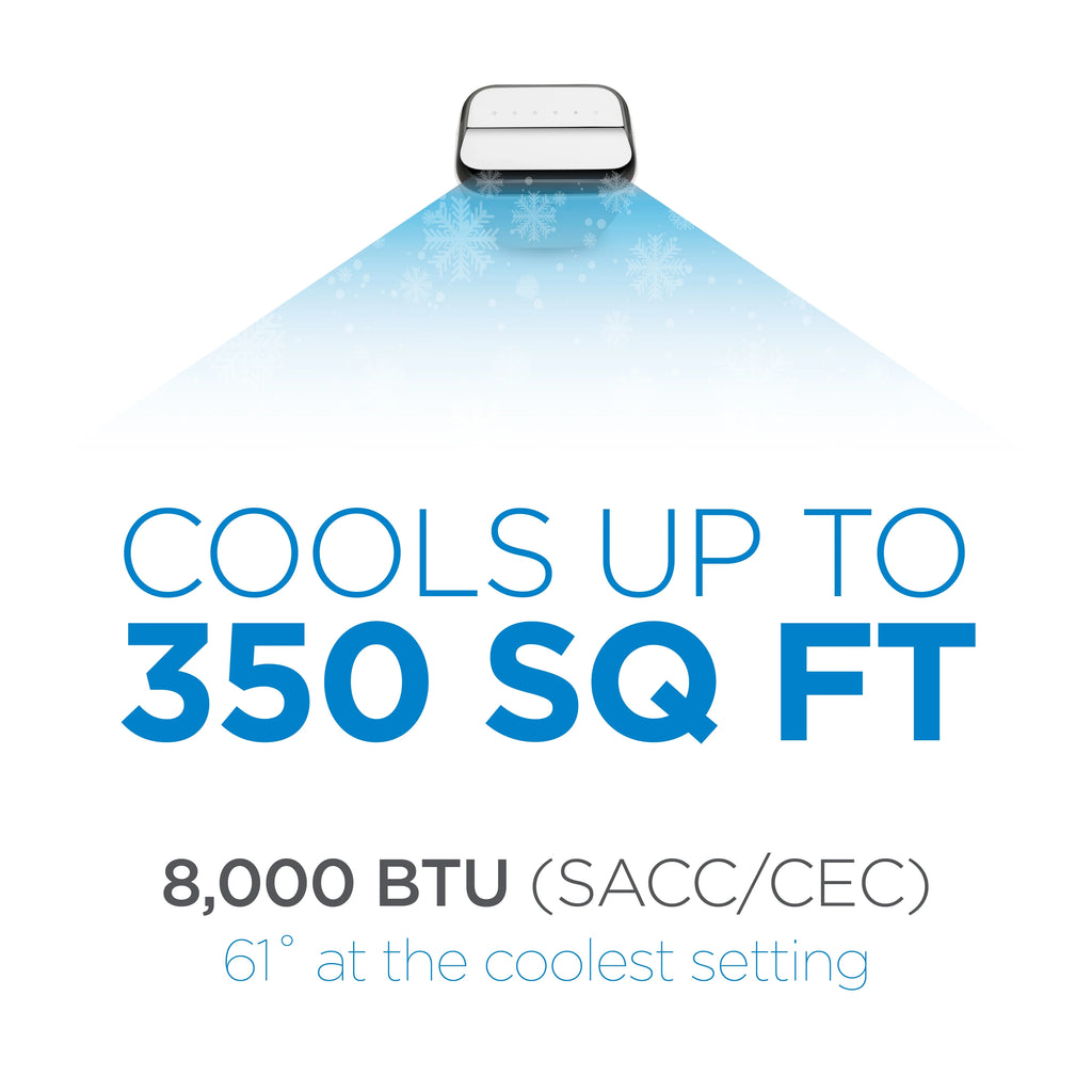 6,000 BTU Portable Air Conditioner with Remote Control, White A446