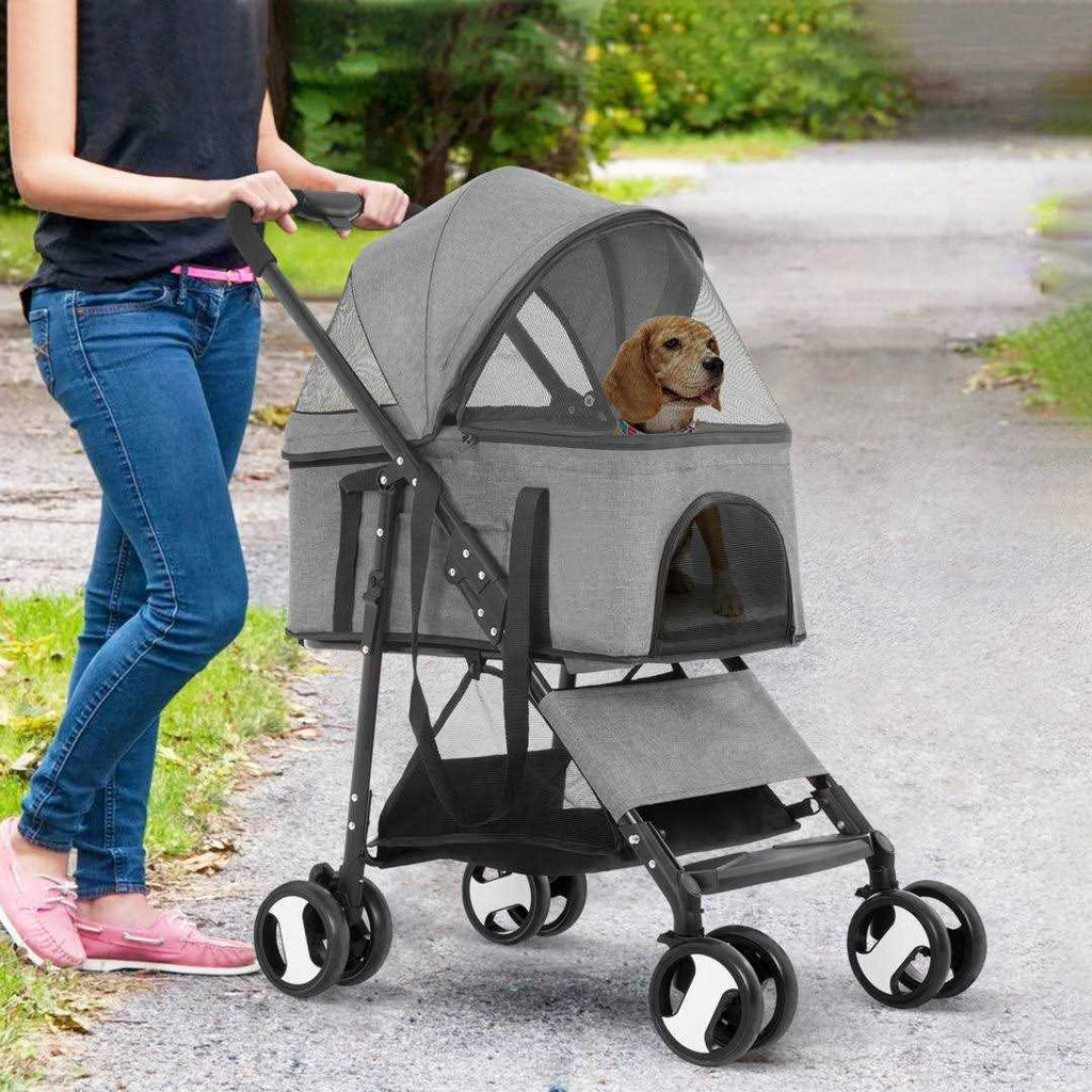 3-in-1 Pet Stroller with Detachable Carrier P6037