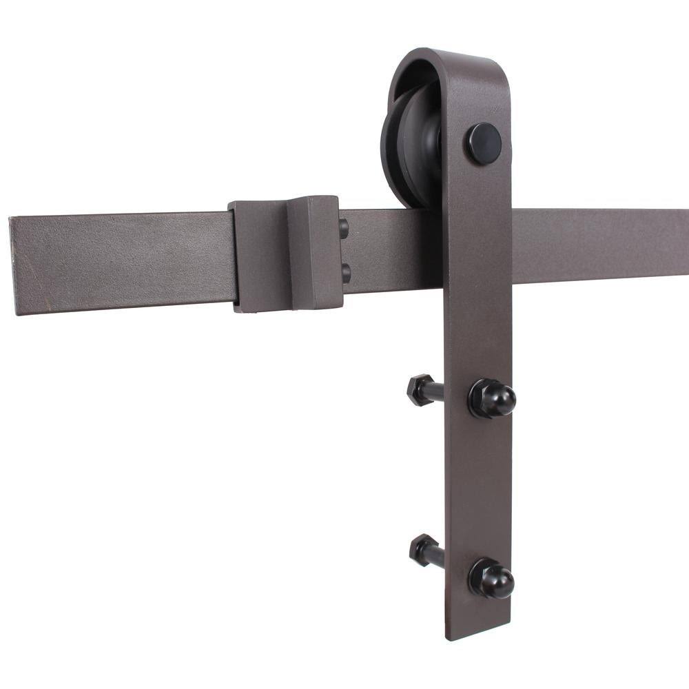 Colonial Maple Stained Pine Wood Interior Sliding Barn Door with Hardware Kit X549