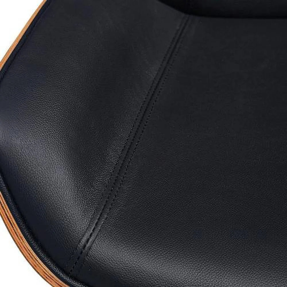 Black Genuine Leather Office Chair K879