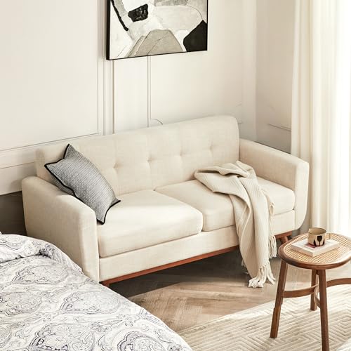 65.2" W Button Tufted Upholstered Loveseat Sofa V168
