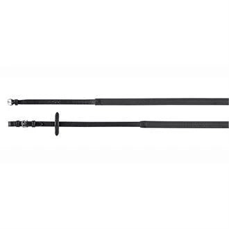 Black Rubber Reins with Buckles D62220