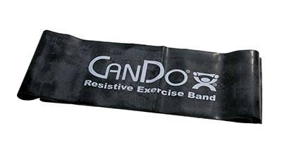 Low Powder Exercise Band - Box of 30, 5& Length - Set of 5 (Yellow - Black) O794642