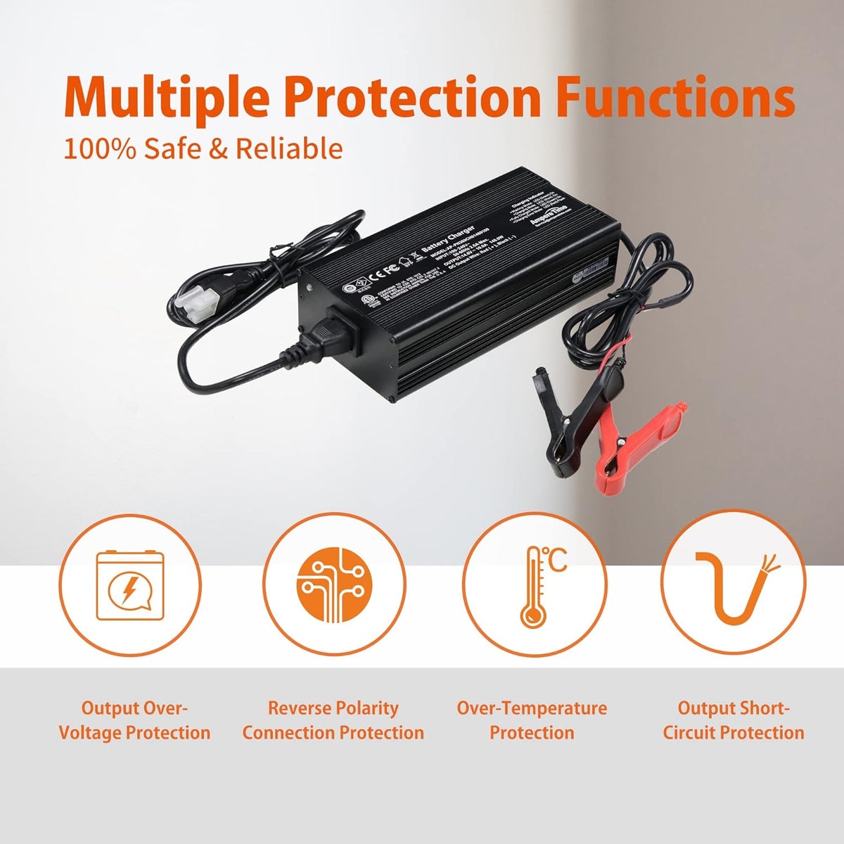 14.6V Lithium Iron Phosphate Battery Charger with 10A Output Current D1883