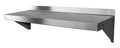 14" Deep Stainless Steel Wall Mount Shelf with Brackets F80413