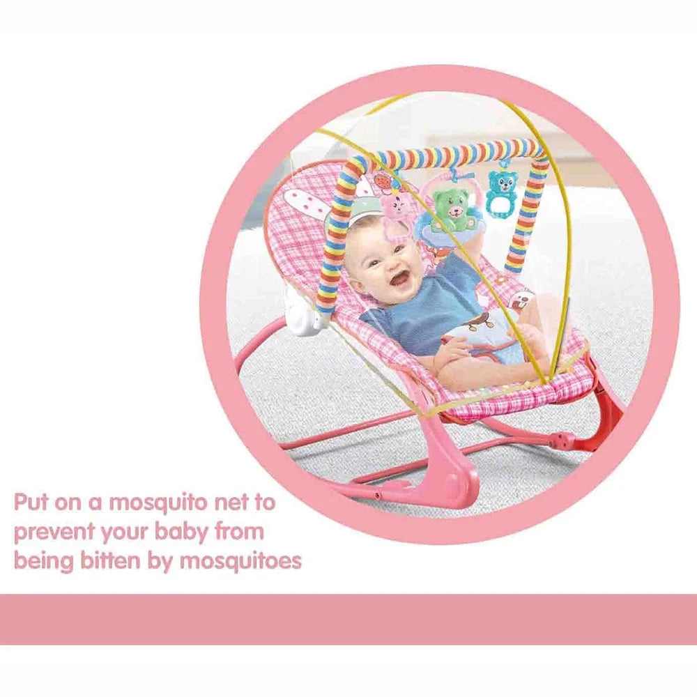 Portable Bouncer Infant Seat Rocking Chair with Hanging Bed Net H4230