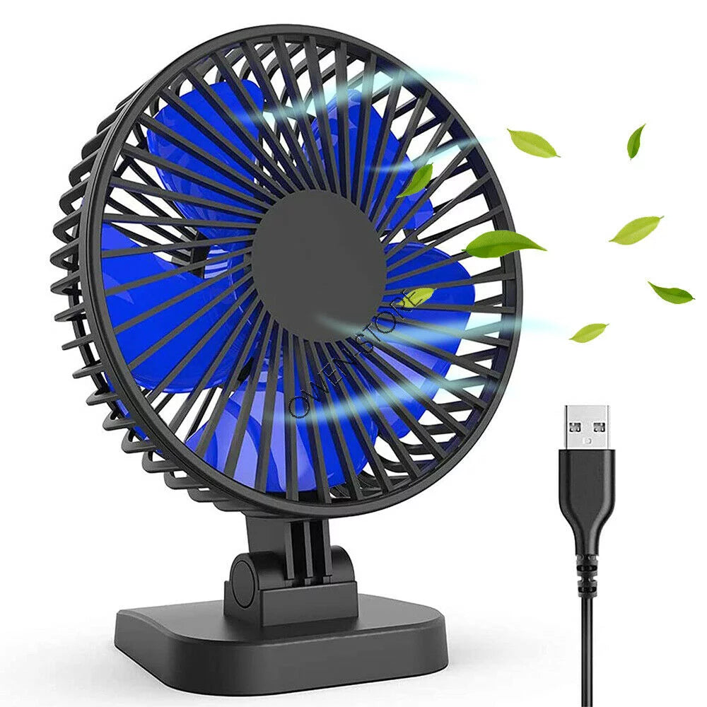 4 inch Mini Desk Fan 3 Speeds USB Powered Q7585