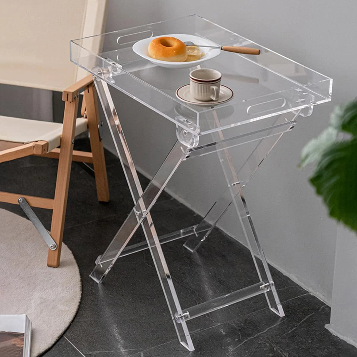 Acrylic S Side Table 19 inch S8649
