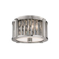 Polished Nickel 2 Light Flush Mount G2279