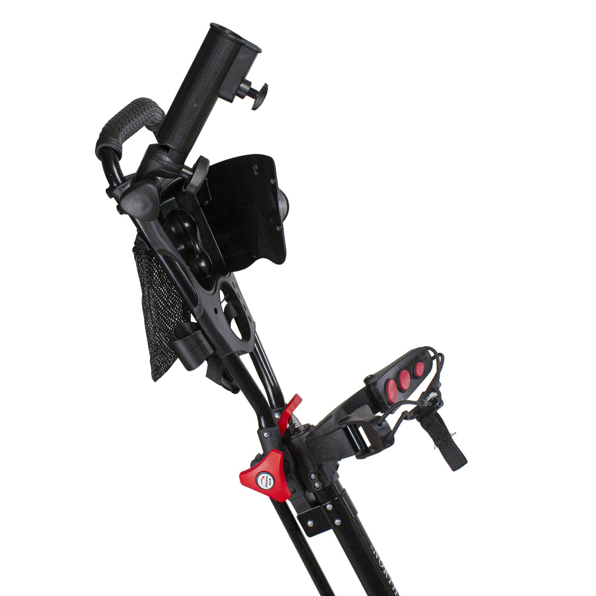 Black and Red 3 Wheel Golf Bag Push Cart S3474
