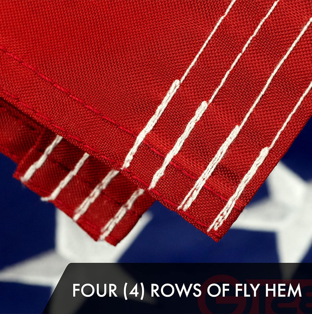 5 Pack American USA US Flag 10x15 ft Embroidered Stars Sewn Stripes Brass Grommets G345