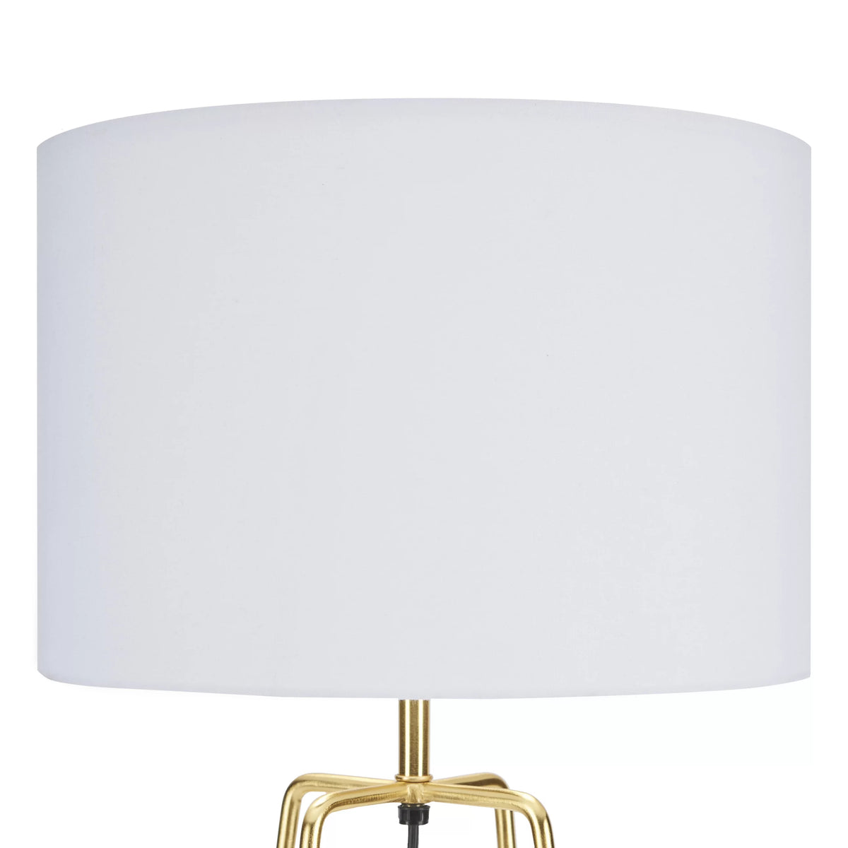24" Gold Geometric Metal Table Lamp M68037