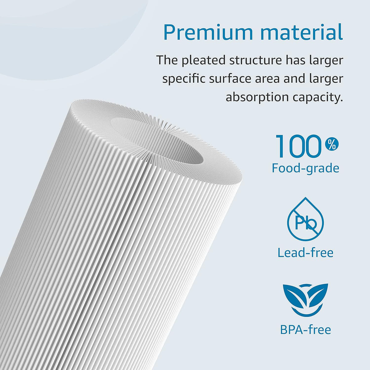 10 x 4.5 Whole House Pleated Sediment Filter, Pack of 4 P93662