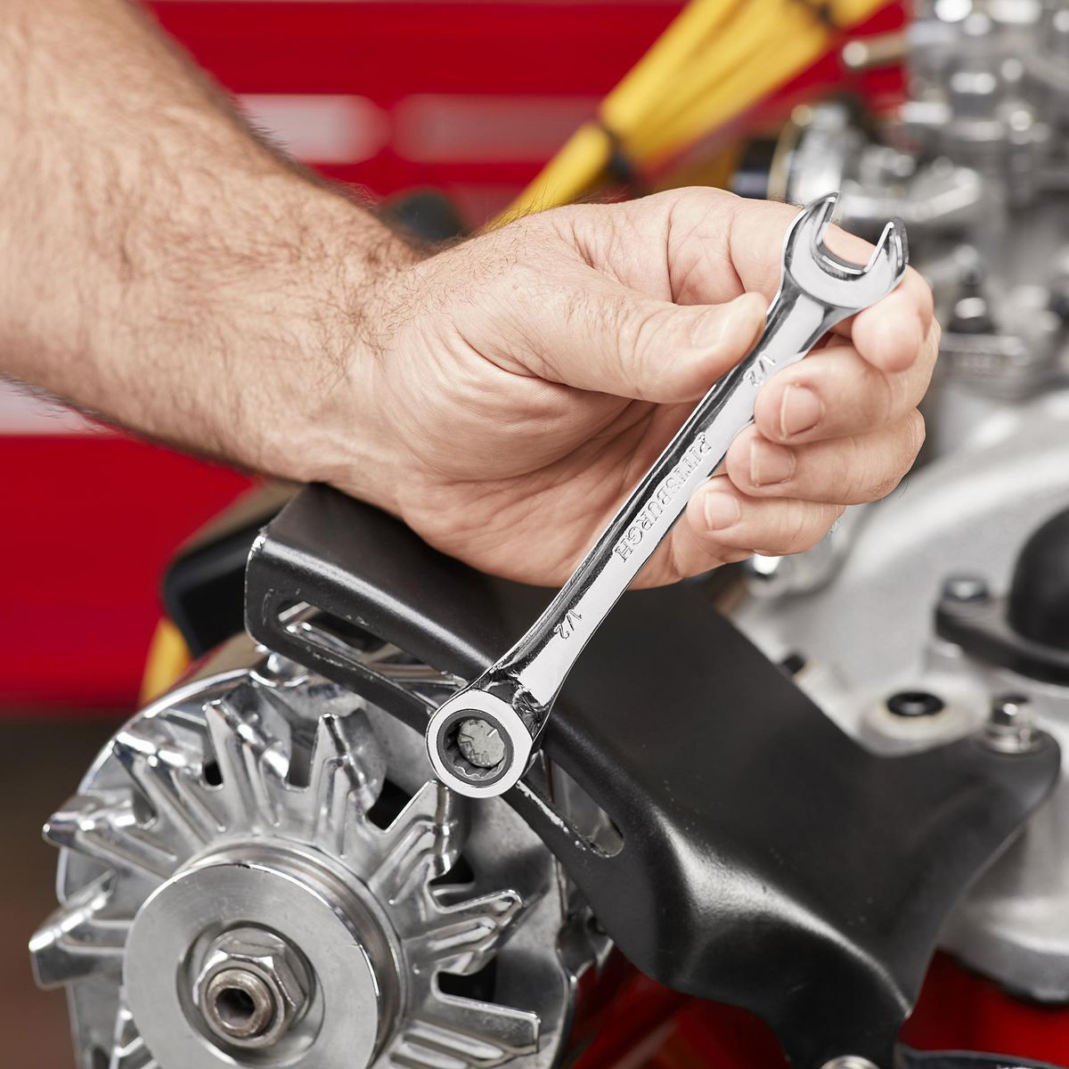 SAE Ratcheting Combination Wrench Set, 7-Piece I3846