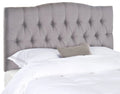 Tufted Headboard Arctic Grey King H344