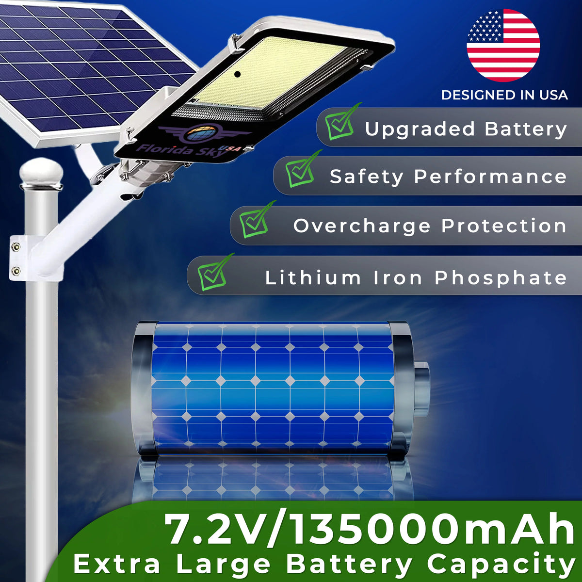 3400 Watt Solar LED Street Light with Remote S23437