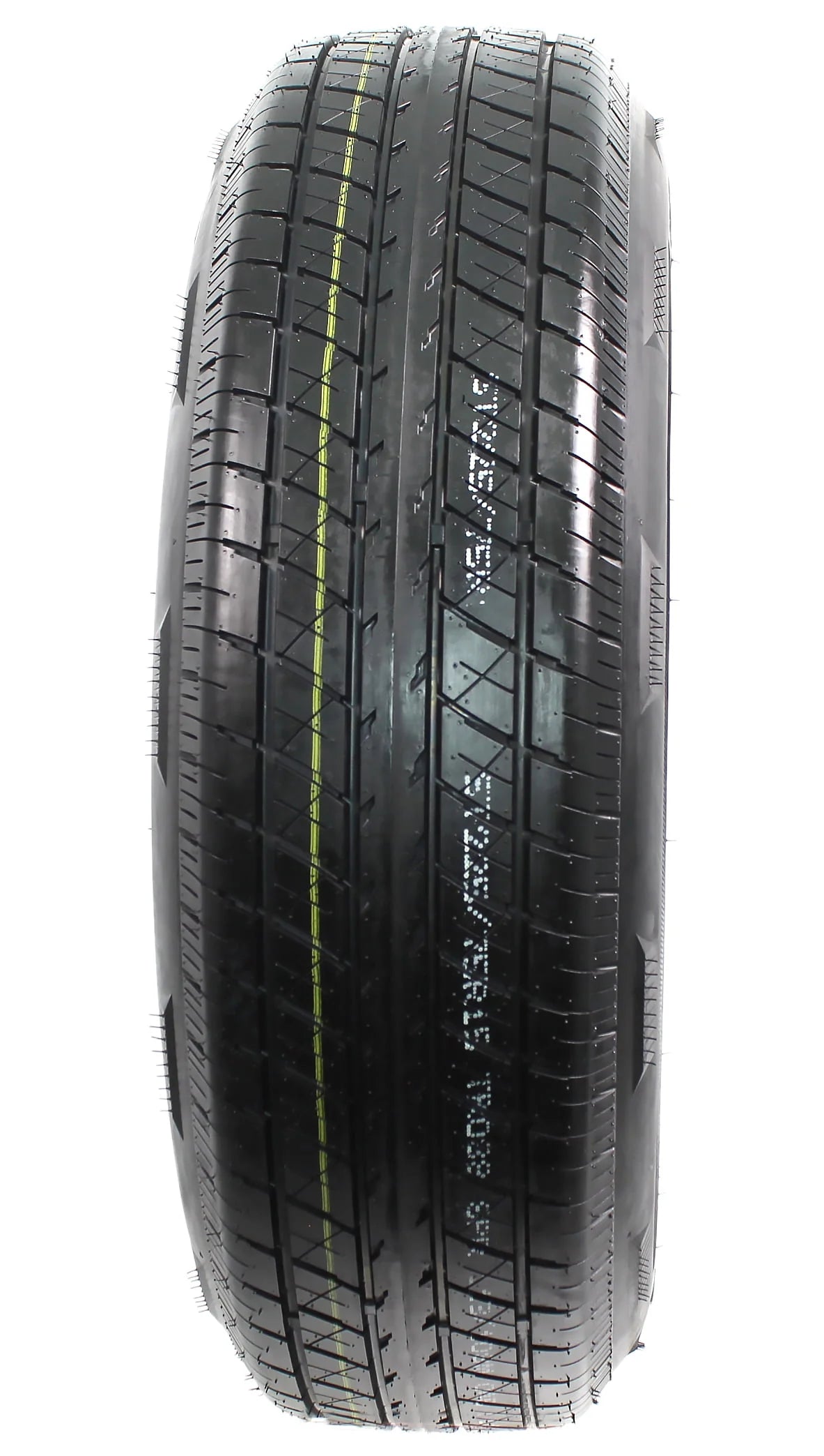 ST225/75R15 15 D 6 Lug White Spoke Trailer Tire On Rim Y85365