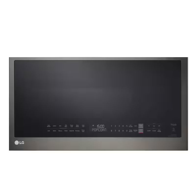 30 in. 2.1 cu. ft. Over the Range Microwave 1,050-Watt Black Stainless Steel A15440