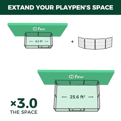 Portable 40 inch 16 Panels Dog Playpen M431558