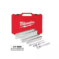 1/4 in. Drive SAE/Metric Ratchet and Socket Mechanics Tool Set (50-Piece) N722719