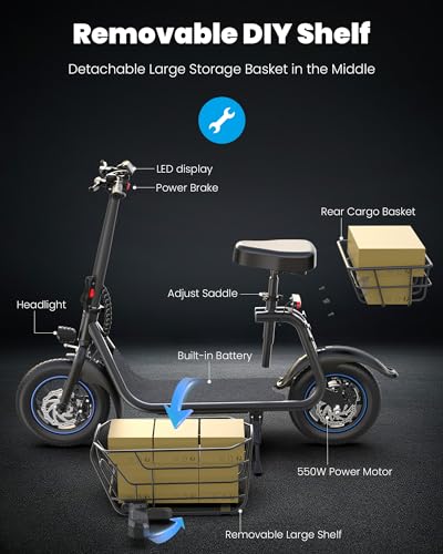 Electric Scooter with Seat J71047