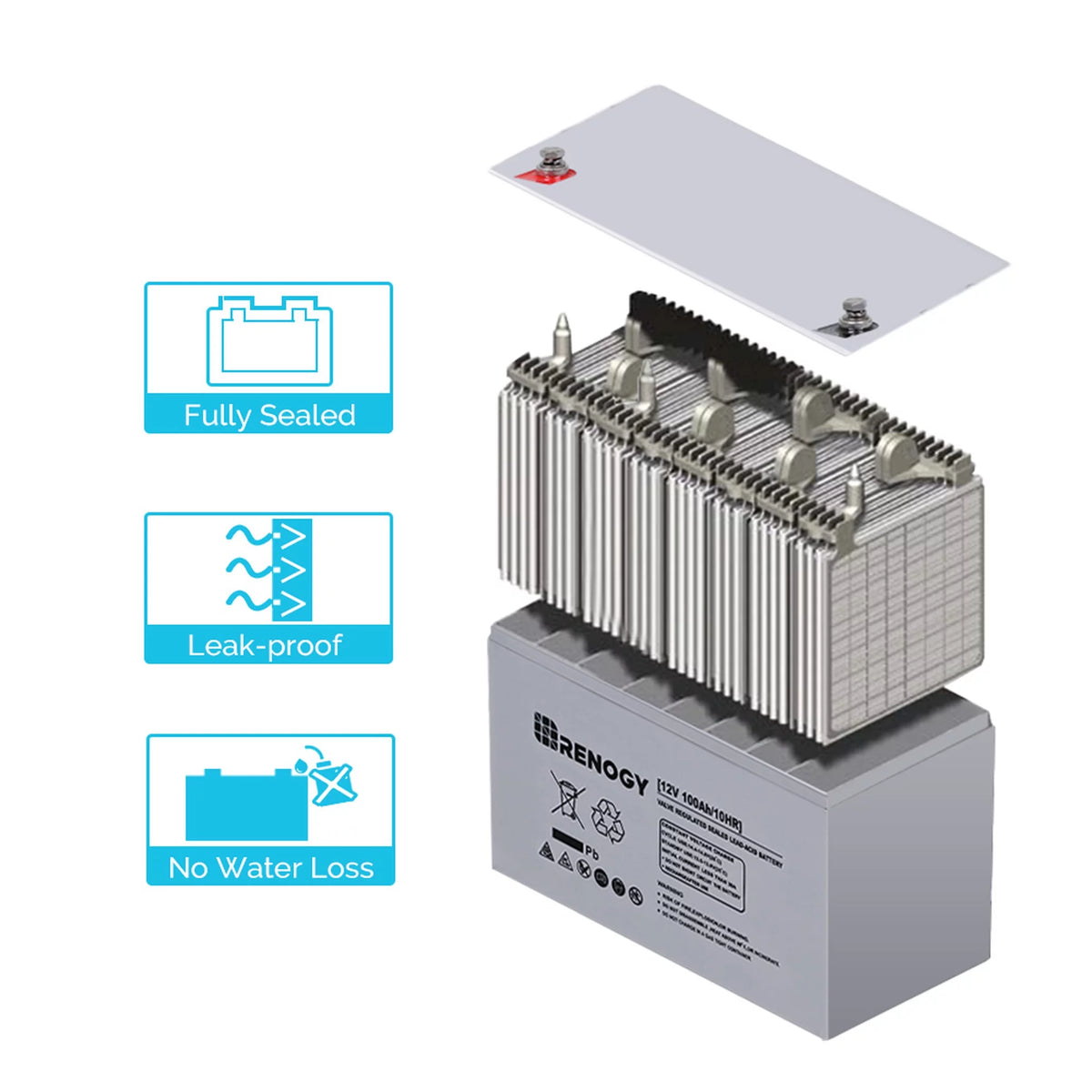 12 Volt 100Ah Deep Cycle AGM Battery I502991