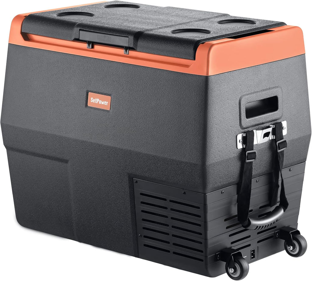 Portable Fridge Freezer with Wheels, 12-volt Compressor Cooler, Single Zone O124062