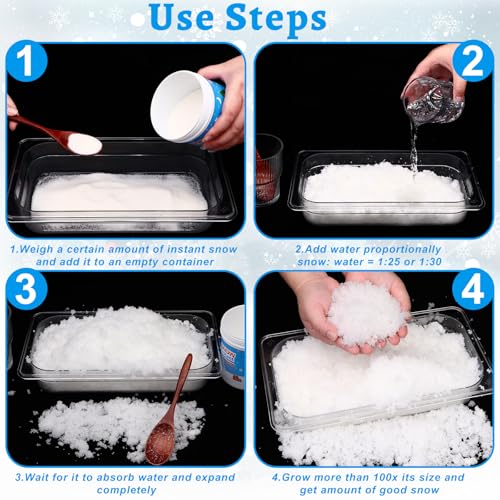 Instant Snow Powder Makes 14 Gallons Artificial Snow P305