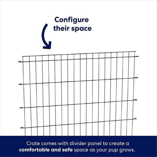 Heavy Duty Fold & Carry Double Door Collapsible Wire Dog Crate N8672
