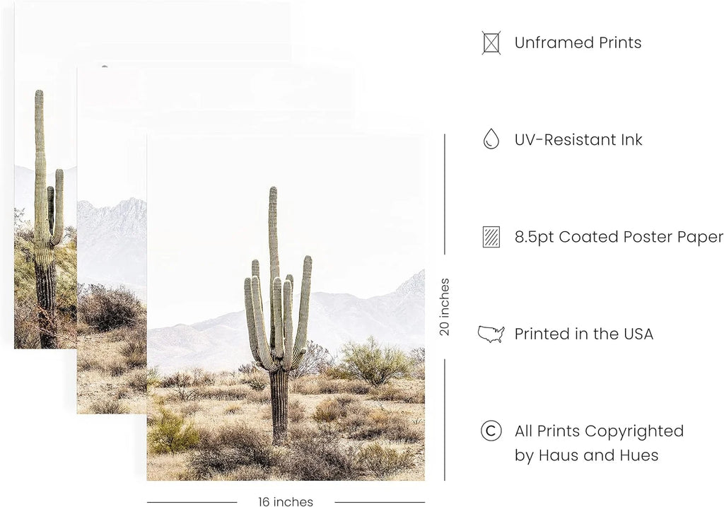 Set of 3 Unframed Landscape Wall Art R11394