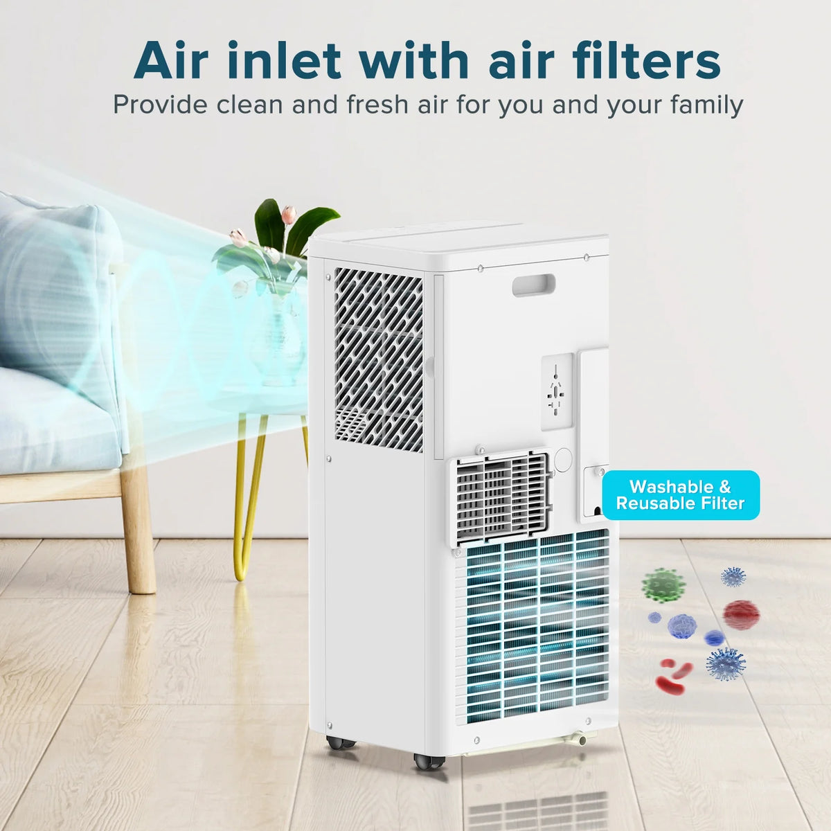 5,000 BTU Portable Air Conditioner White M56064