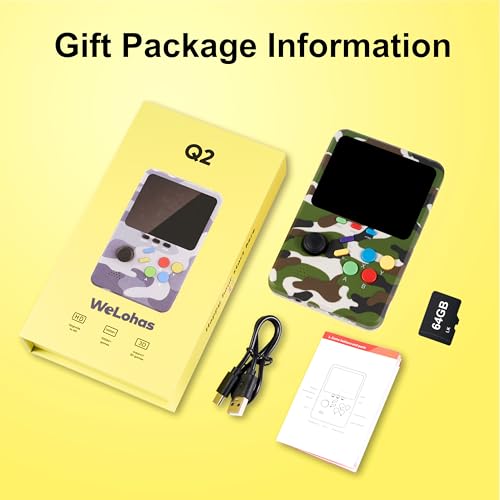 Electronic Handheld Games Device, 3D Video Game Emulator, 64GB TF Card, 3.0" HD Screen J7506