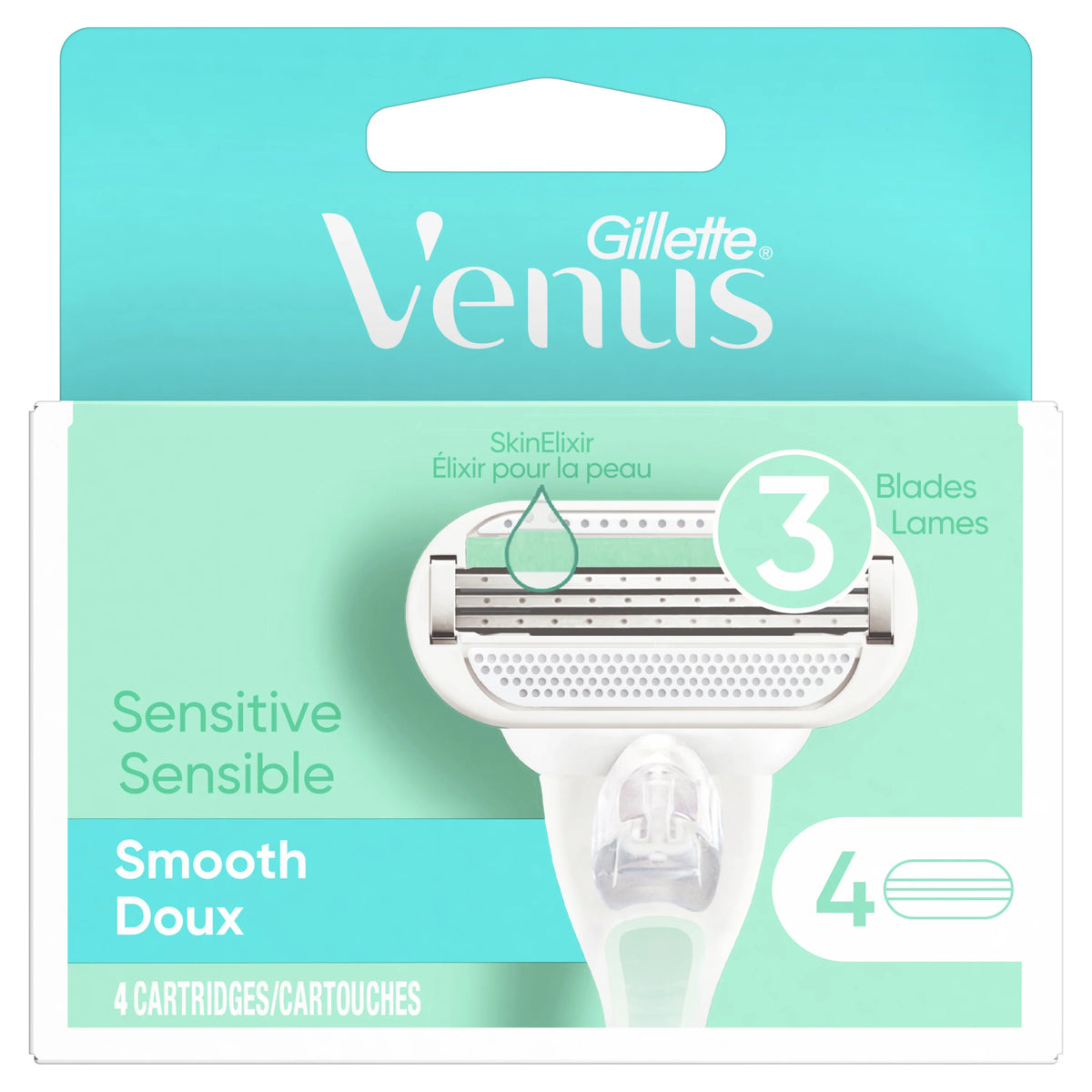 Sensitive Women's Razor Blade Refills, 4 Count Y447
